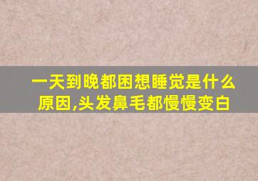 一天到晚都困想睡觉是什么原因,头发鼻毛都慢慢变白