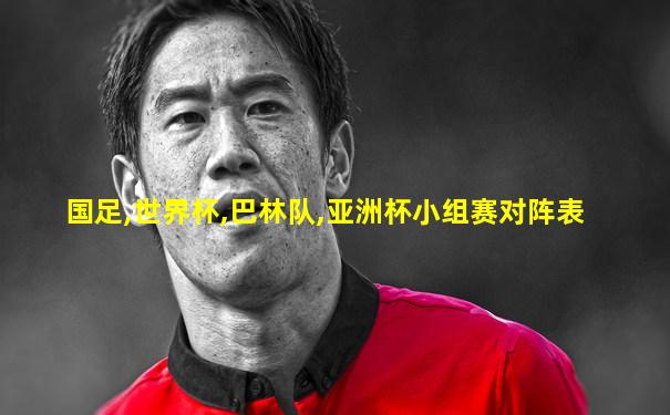 国足,世界杯,巴林队,亚洲杯小组赛对阵表